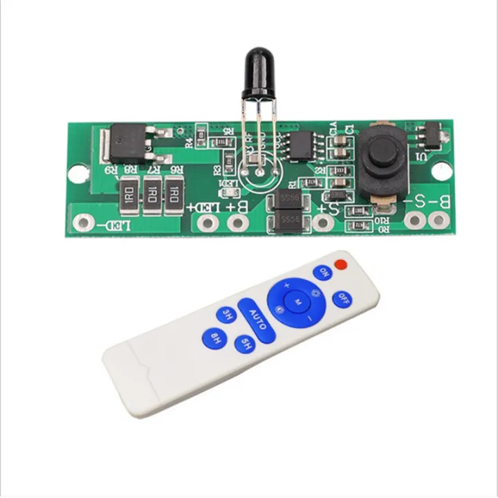 Solar Light Circuit Board with Remote Control Human Body Induction 3.2V ...