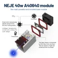 NEJE 40W Laser Engraver Modul-e Kit with Intelligent Temperature Control 15W Optical Power Output Eye Protection Design Laser Cutting Modul-e Set for Laser Engraver/ 3D Printer/ CNC Milling/ Arduino Project. 