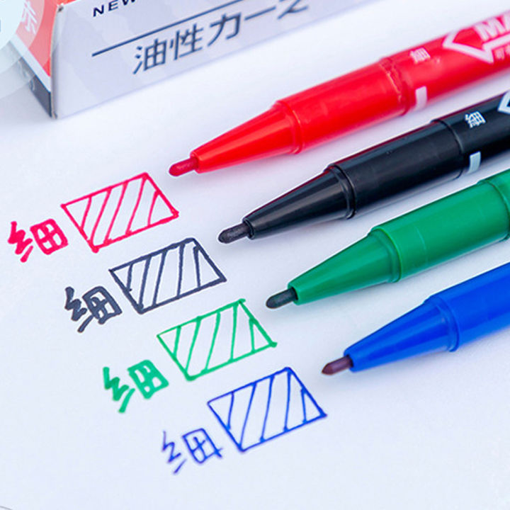 1/5/10Pcs%20Double%20Tip%20Permanent%204-Color%20Paint%20Marker%20Pen%20Small-End%20Hook%20Line%20Pen%20Quick-Drying%20Waterproof%20Pens%20For%20Art%20Drawing%20Suplies%20-%20Image%202