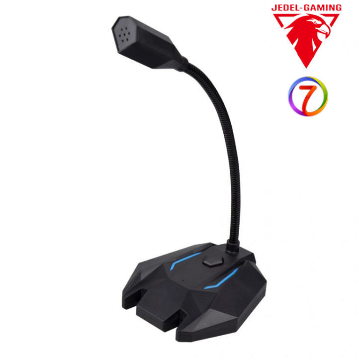 Computer Microphone Input Color RGB Gaming Microphone 7 Color Desktop USB Mic for PC Laptop Streaming ...