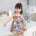 Summer cute girls dress kids girl clothes sleeveless suspender children's clothing Princess print cotton casual dresses. 
