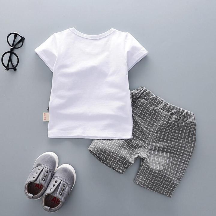 Toddler%20Baby%20Boys%20Gentleman%20Bow%20T-shirt%20Tops%20Shorts%20Pants%20Outfits%20Clothes%20Set%20-%20Image%204