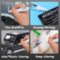 Waterproof Oil Based White Permanent Markers Permanent Marker Pens Environmental White Marker Pen for Wood Rock Plastic Leather. 