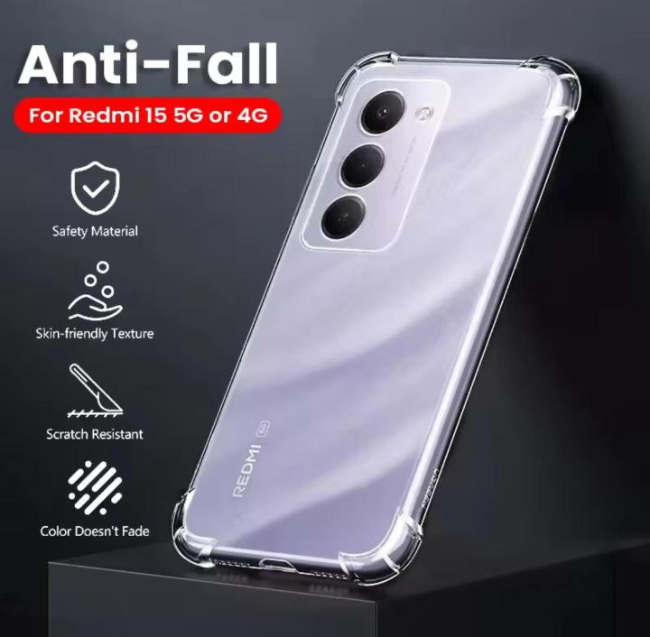 CAMMY%20Redmi%2015C%20Shockproof%20Clear%20Case%20-%20Transparent%20Protective%20Xiaomi%20Back%20Cover%20with%20Bumper%20Protection,%20Anti-Yellowing,%20Slim%20Fit%20Silicone%20Soft%20TPU%20Case%20For%20Girls%20Boys%20Cute%20New%20-%20Image%208