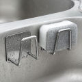 Kitchen Organizer Sponge Holder Soap Drying Rack Self Adhesive Sink Drain Racks Stainless Steel Sink Wall Storage Racks Hooks. 