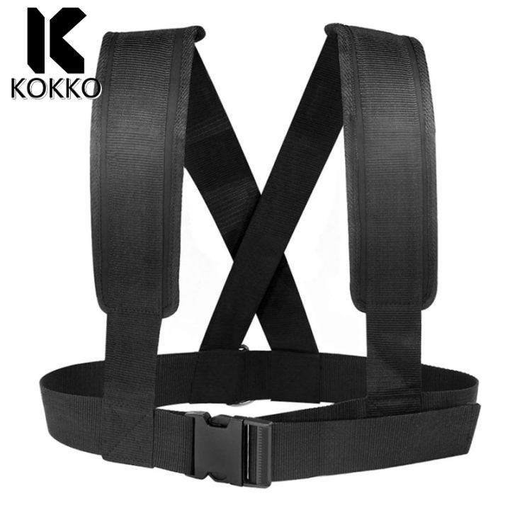 KOKKO Sled Harness, Tire Pulling Harness With Pull Strap, Weight