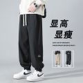 Japanese Style Workwear Pants Men's Summer Thin Black Fashion Jogger Pants Casual Trousers American Large Size Loose. 