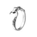 Vintage Handmade Snake Rings Party Jewelry For Women INS Fashion Simple Rose Flower Holiday Beach Accessories Gifts. 