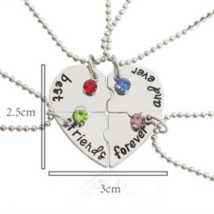 Best%20Friend%20Forever%20and%20Ever%20BFF%20Necklace%20Girls%20Heart-shaped%20Puzzle%20Stitching%20Pendant%20Necklace%20For%20Women%20-%20Image%203