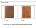 【BestGO】Royal Bagger  Cow Leather Fashion RFID Short Wallet Purse For Men Boys Business Card Clip Bag Men's Casual High Capacity Multifunction Holder Bags Multi-Card Position Wallets. 
