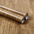 Moisture-Proof PVC Wood Grain Wall Sticker Self-Adhesive Waterproof Home Decoration TV Background Wallpaper for Living Room and Furniture Renovation (S 20cm1m, L 40cm1m). 
