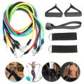 Resistance Bands Latex Tubes Body Training Workout band for home gym fitness equipment bands Heavy Exercise/ Workout 100% Natural  Door Anchor for Men/ Women, Boys/ Girls, stretch band for Pull Rope 11pcs/set Gym work out Fitness sports Exercises rope.. 