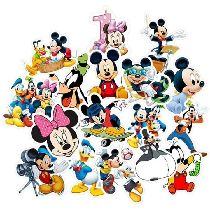 Disney Cartoon Stickers Mickey Mouse cartoon graffiti stickers waterproof 8