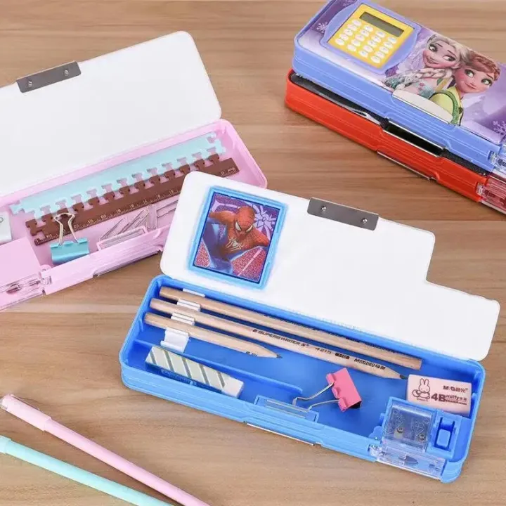 Disney%20Frozen%20Double%20Cartoon%20Stationery%20Box%20+%20Calculator%20Student%20Creative%20Multifunctional%20Pencil%20Box%20School%20Supplies%20Gift%20-%20Image%204