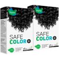 Vegetal Safe Hair Color -Soft Black 100gm (Pack of 2) - Certified Organic Chemical and Allergy Free Bio Natural Hair Color with No Ammonia Formula for Men & Women(FROM INDIA)NUZ. 