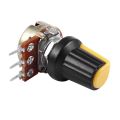 5pcs 10K OHM 3 Terminal Linear Taper Rotary Audio B Type Potentiometer. 