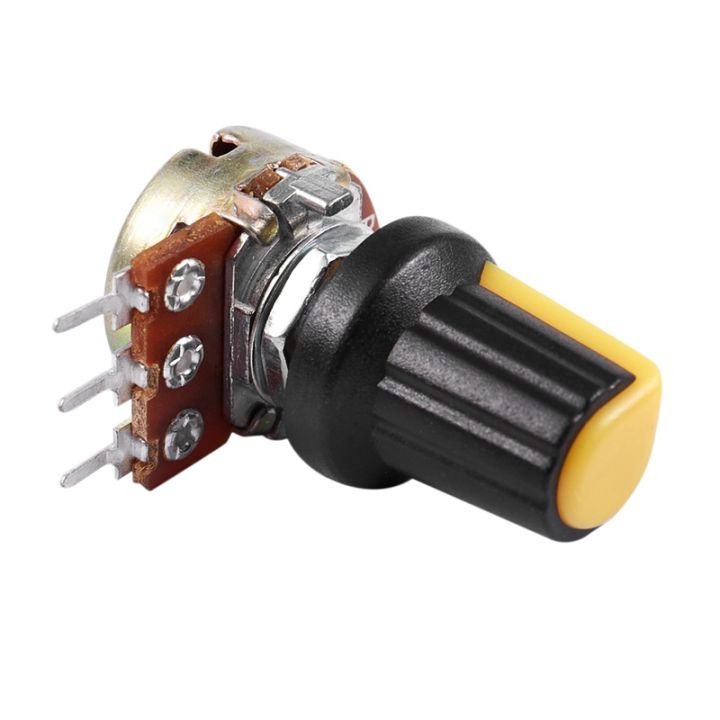 5pcs%2010K%20OHM%203%20Terminal%20Linear%20Taper%20Rotary%20Audio%20B%20Type%20Potentiometer%20-%20Image%205