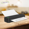 Portable Mini A4 Printer No Ink Printing A4 Thermal Printer for Phone PC Tattoo Transfer Printer or 5PK Thermal Paper Rolls. 