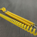 P Buckle Retractable Elastic Colorful Keyring Spring Coil Keychain Chain. 