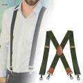Suspenders for Men 1.4 inch Wide Casual Trouser Pants for Business. 