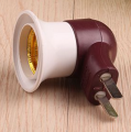Plug Type Lamp Holder with Switch Portable Lamp Holder Plug Bulb Holder with On/Off Switch Wall Plug Lamp Socket Adapter E27 Plug-in Lamp Holder B22 Plug Type Light Socket Switch Control Lamp Holder No Wiring Lamp Holder Electric Plug-in Bulb Holder. 