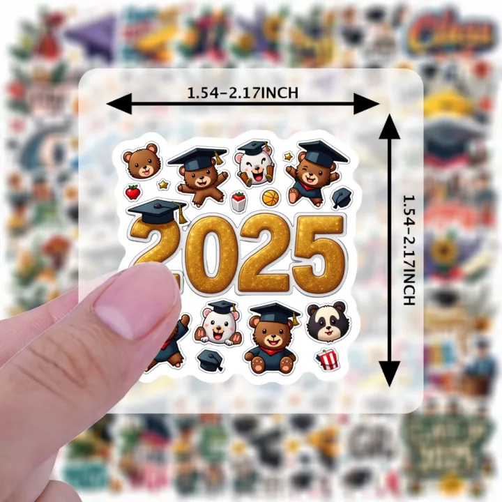 Waterproof%20Class%20of%202025%20Stickers%20Multicolor%20Diploma%20Stickers%20realistic%20style%20for%20decorating%20luggage%20student%20gifts%20celebratory%20events%20-%20Image%205