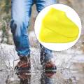 Waterproof Silicone Shoe Covers for Rain Travel Rubber Rain Shoe Covers Yellow M. 