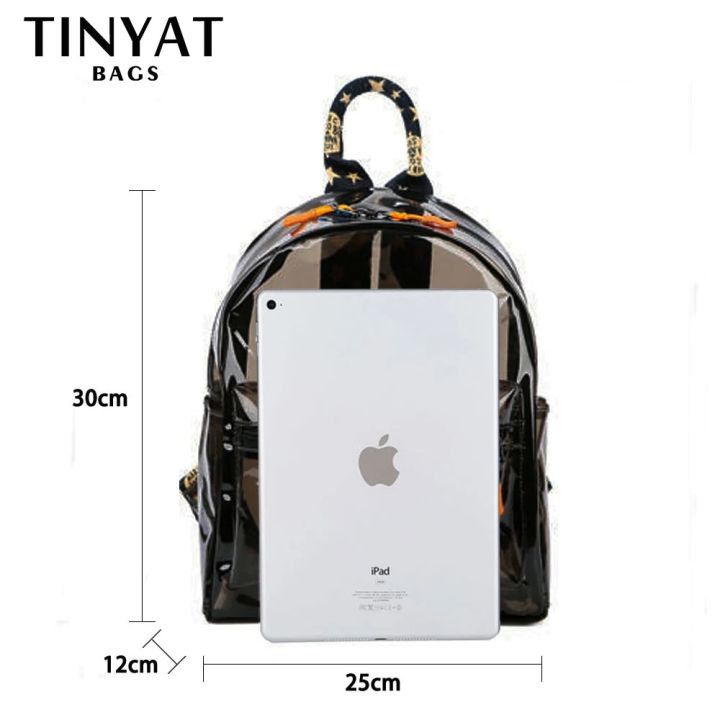 HOT transparent bag TINTAT Fashion Clear Women Backpack Transparent Mini Cute Backpack Travel School Backpack Student Bag For Girls Child Mochila