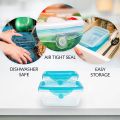 Magic Crisper Silicone Food Storage Containers Airtight Lids for Solid Food and Leak-Proof for Soups and Sauces, Freezer-Safe BPA-Free Stackable Meal Prep Container. 