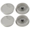 4 Pcs Drill Hole Home Computer Desk Cable Cord Grommets with Mini USB Computer Cleaner Vacuum Cleaner Keyboard Brush. 
