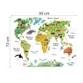 World Map Children Education Home Decoration animals tree bridge baby children cartoon bedroom room decor wall stickers removable kids nursery decal sticker Wall Decoration Stickers wall deco Mickey Balloon. 