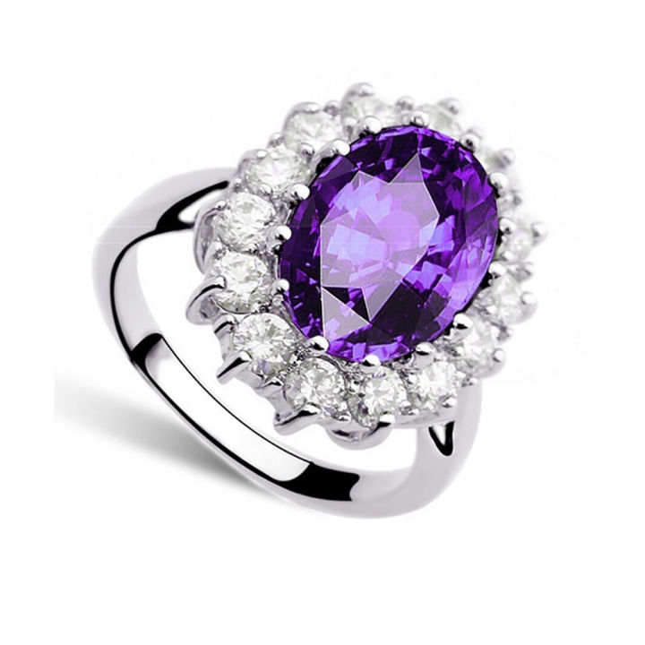 3Pcs/Set%20Oval%20Faux%20Gem%20Full%20Earrings%20Necklace%20Ring%20Lady%20Jewelry%20-%20Image%203