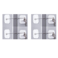 Refrigerator Lock, Mini Fridge Lock with Key for Adults, Lock for A Fridge, Cabinet Door(White 4Pack). 