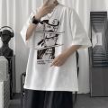 Naruto Clothes Short Sleeve MaleTT-shirt Anime Print Two-Dimensional Casual All-Match Loose-Fitting plus Size Half-Length Sleeves Top. 