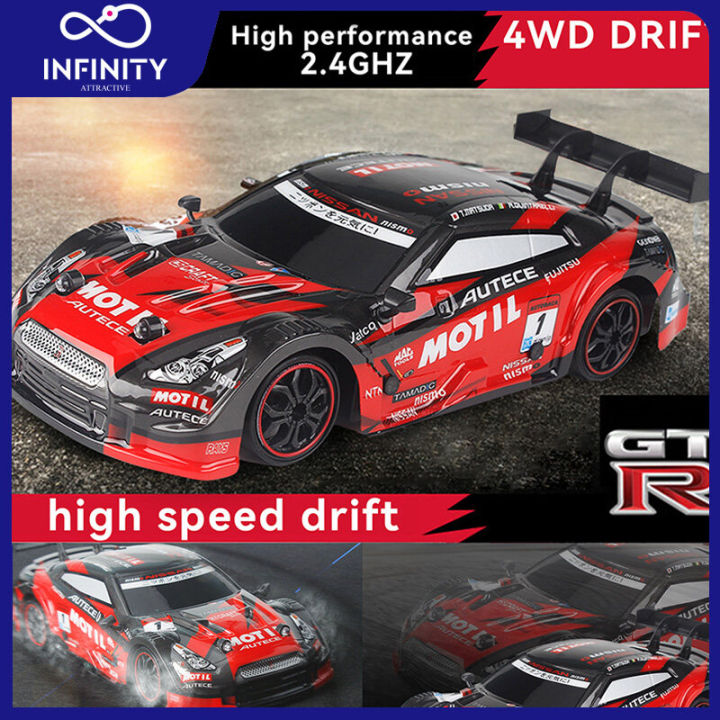 [Ready Stock] 2.4G 4WD RC Car 1:16 GTR Speed Racing RC High Speed Drift ...