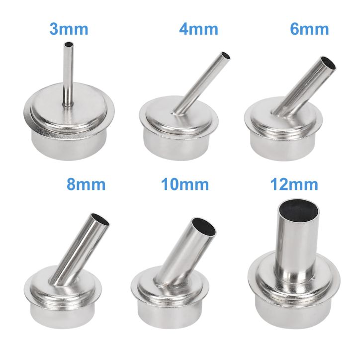 6Pcs%20Quick%20861DW%20Hot%20Air%20Station%20Resisting%20Nozzles%203/4/6/8/10/12mm%20Nozzle%20Sleeve%20for%20PCB%20Microscope%20Soldering%20Repair%20-%20Image%205