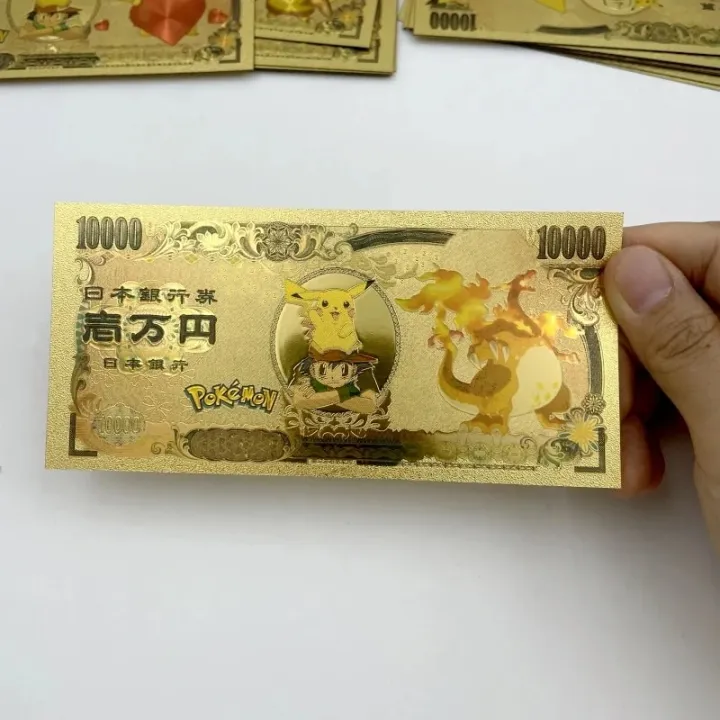 pokemon%20cards%20golden%201-12%20s%20Pokemon%20CARDS%20Pikachu%20Pokeball%20gold%20banknote%2010000%20Yen%20Gold%20plastic%20Banknote%20for%20classic%20childhood%20memory%20CollectionParty%20Games%20Crafts%20-%20Image%206