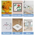 Seamless Wall Hanging Storage Hooks Home Office Clock Wall Racks Transparent Non-Trace Photo Frame Hole Hanger. 