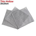 microfiber cloth Thickened Steel Wire Cleaning Cloths Kitchen Pan Pot Dishes Rags Napery Cloth Double -layers Non-stick Oil Dishcloths Wholesale. 