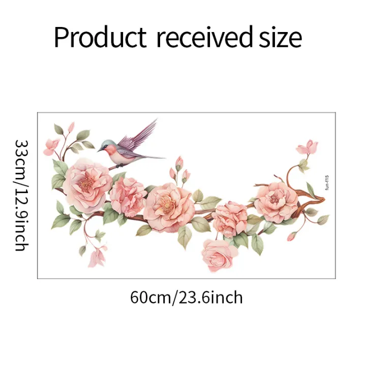 Flower%20Branches%20Bird%20Bedroom%20Living%20Room%20Study%20Home%20Decoration%20Wall%20Stickers%20Wholesale%20Self-adhesive%20Pegatinas%20De%20Pared%20-%20Image%207