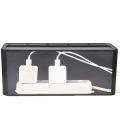 Cable Management Box for Desk Cable Management and  Strip Box Solutions(Black). 