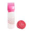 【Fast Delivery 1-4 day】Silicone Shampoo Hair Dye Bottle With Comb Massage Brush Leakproof Portable Squeeze Bottle For Scalp Oil Application And Easy Hair Coloring PP Material Reusable Beauty Salon Tool 170ml. 