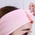 Hair Towel Band Soft Adjustable Towel Hair Wrap Head Band For Make Up Beauty Hair Band Spa Facial Headband Make Up Wrap Head Terry Cloth Headband Adjustable Towel Band for Face Washing Shower Facial Cover. 