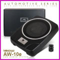 MBQ 10" Compact Car Under Seat Slim Active Subwoofer. 