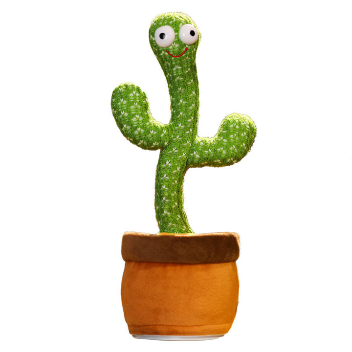 Riding Tribe Dancing  Cactus  oys Plush Singing Cactus oy e Decoration ldren Playing oy color:3 songs in English /Dancing