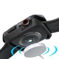 Transparent Two-color Armor Case For Apple Watch Series 6 & SE & 5 & 4 44mm. 