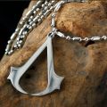 Men's Assassin's Creed Altair Game Logo Steel Cosplay Chain Pendant Necklace. 