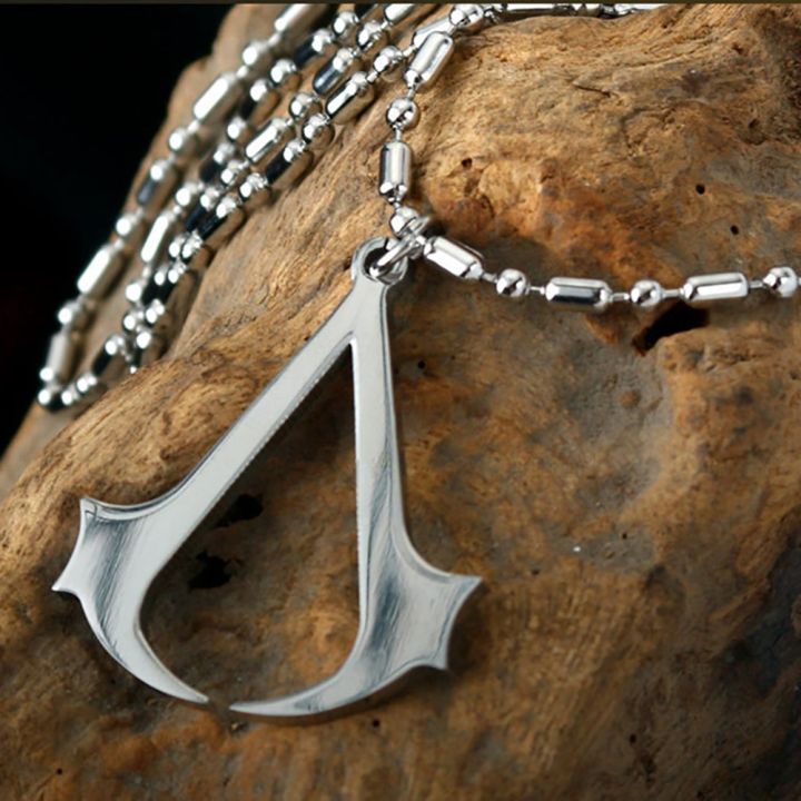 Men's%20Assassin's%20Creed%20Altair%20Game%20Logo%20Steel%20Cosplay%20Chain%20Pendant%20Necklace%20-%20Image%205