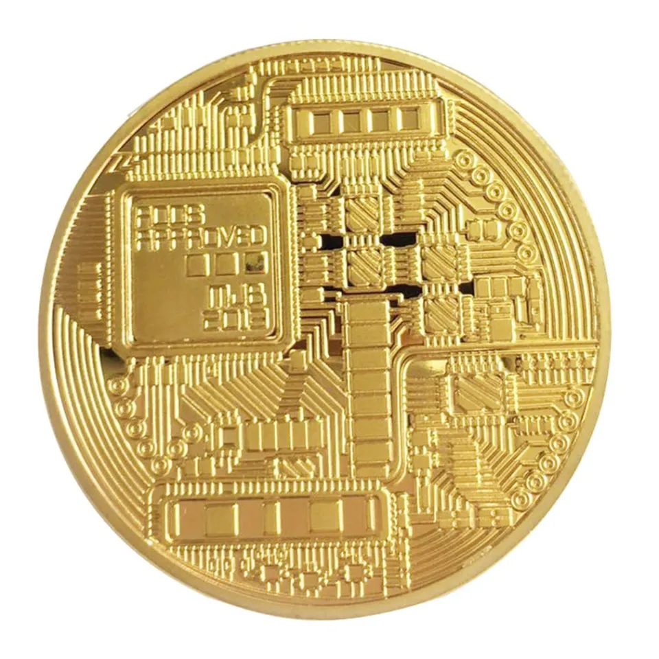 Golden/Silver Bitcoin Coin Bronze Physical Bitcoins Coin Collectible BTC  Coin | Daraz.lk