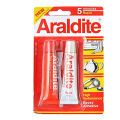 Araldite Glue High Performance Epoxy 5 Minutes Rapid Adhesive (2 × 17ml). 